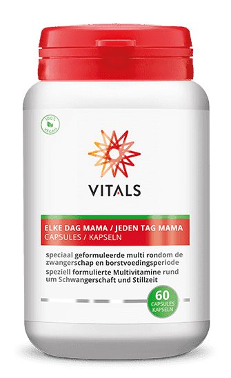Vitals Elke Dag Mama Capsules - 60CP | Zensitivity Vitals Elke Dag Mama Capsules - kopen-vitamine online - Zwangerschapsvitaminen kopen - supplementen kopen-voedingssupplementen-beste voedingssupplementen-supplementen bestellen-zensitivity