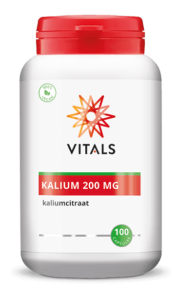 Vitals Kalium 200mg Capsules - 100CP | Zensitivity Vitals Kalium 200mg Capsules - kopen-vitamine online - Vochtbalans en nieren kopen - supplementen kopen-voedingssupplementen-beste voedingssupplementen-supplementen bestellen-zensitivity