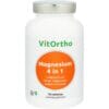 Vitortho Magnesium 4 In 1 Tabletten - 120TB | Zensitivity Vitortho Magnesium 4 In 1 Tabletten -  kopen-vitamine online -  kopen - supplementen kopen-voedingssupplementen-beste voedingssupplementen-supplementen bestellen-zensitivity