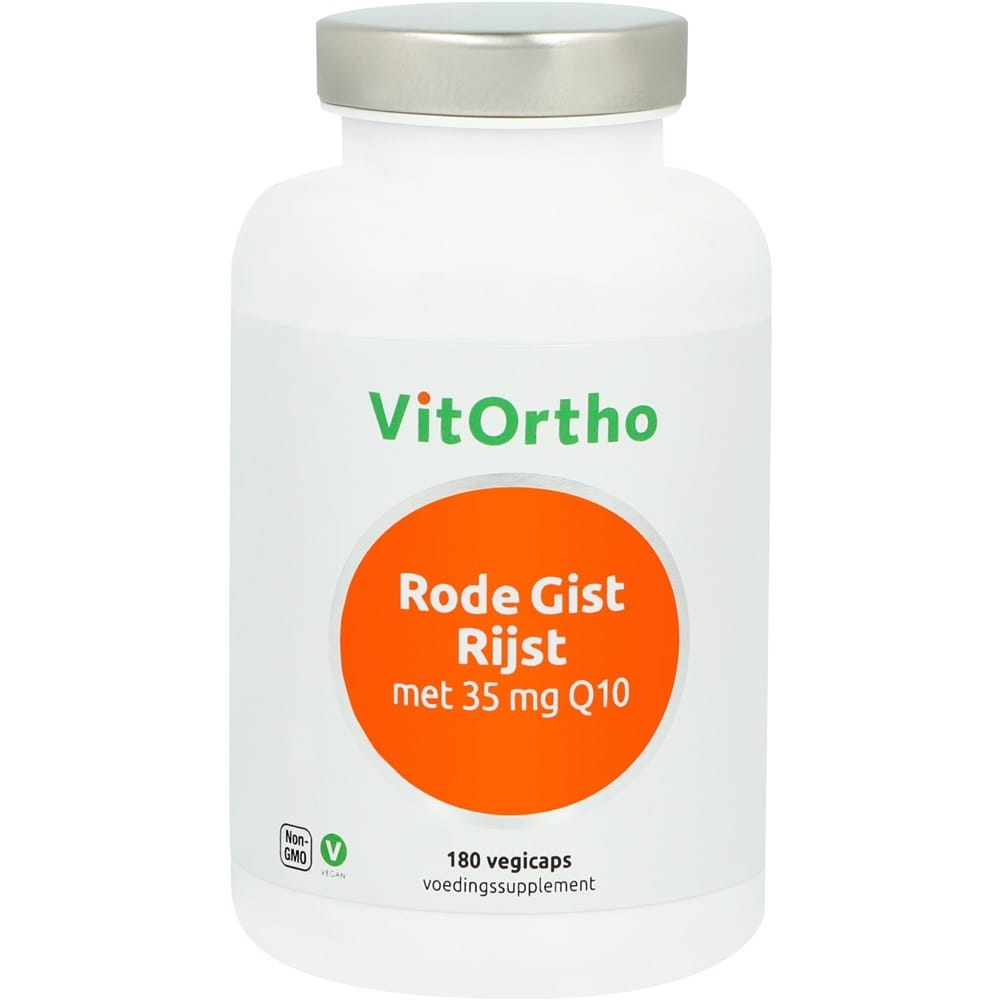 Vitortho Rode Gist Rijst met 35mg Q10 Vegicaps -  kopen-vitamine online -  kopen