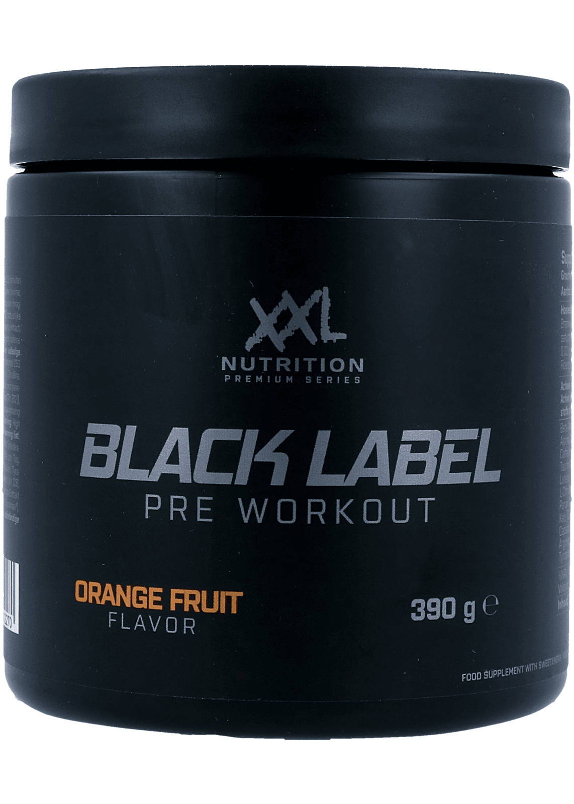 XXL Nutrition Black Label Pre Workout - Orange Fruit - 390GR | Zensitivity XXL Nutrition Black Label Pre Workout - Orange Fruit - kopen-vitamine online - kopen - supplementen kopen-voedingssupplementen-beste voedingssupplementen-supplementen bestellen-zensitivity