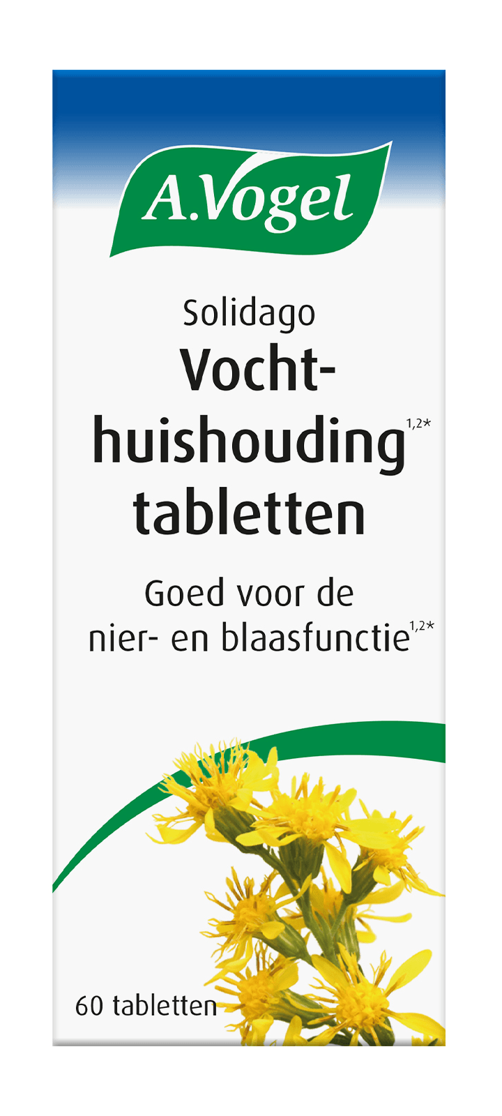 A.Vogel Solidago Vochthuishouding Tabletten - 60ST | Zensitivity A.Vogel Solidago Vochthuishouding Tabletten -  kopen-vitamine online - Vochtbalans en nieren kopen - supplementen kopen-voedingssupplementen-beste voedingssupplementen-supplementen bestellen-zensitivity