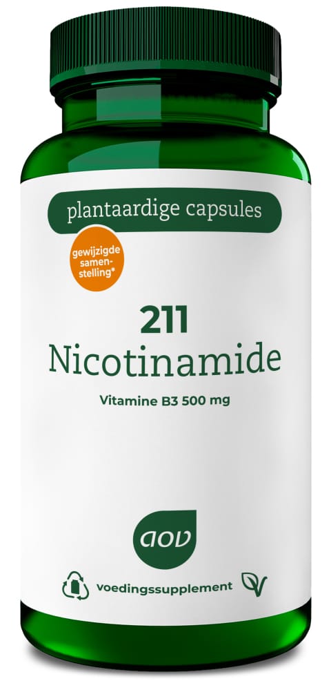 AOV 211 Nicotinamide 500mg Capsule - 60VCP | Zensitivity AOV 211 Nicotinamide 500mg Capsule - Vitamine B3 kopen-vitamine online - Vitamine B kopen - supplementen kopen-voedingssupplementen-beste voedingssupplementen-supplementen bestellen-zensitivity