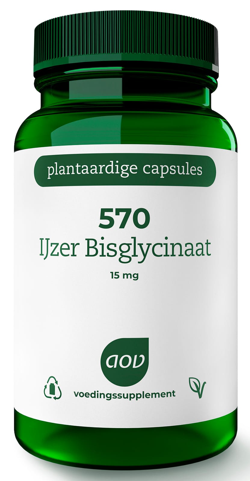 AOV 570 IJzer Bisglycinaat 15mg Vegacaps - 90VCP | Zensitivity AOV 570 IJzer Bisglycinaat 15mg Vegacaps - IJzer capsules kopen-vitamine online - IJzer kopen - supplementen kopen-voedingssupplementen-beste voedingssupplementen-supplementen bestellen-zensitivity