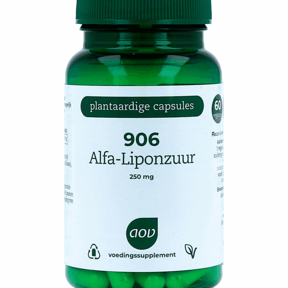 AOV 906 Alfa Liponzuur Vegacaps -  kopen-vitamine online - Omega vetzuren kopen - supplementen kopen-voedingssupplementen-beste voedingssupplementen-supplementen bestellen-zensitivity