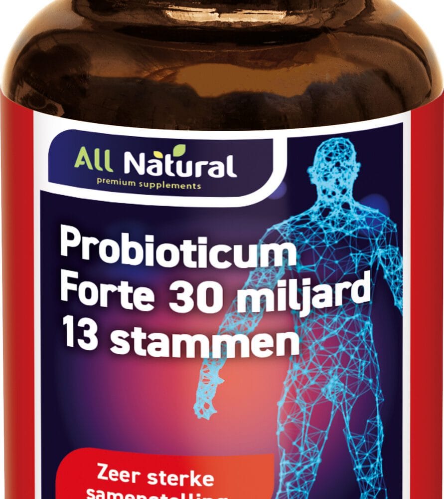 All Natural Probioticum Forte 30 miljard 13 stammen Capsules -  kopen-vitamine online - Probiotica kopen - supplementen kopen-voedingssupplementen-beste voedingssupplementen-supplementen bestellen-zensitivity