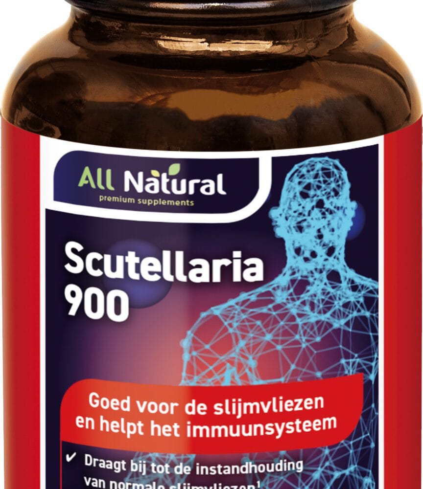 All Natural Scutellaria 900 Capsules - Vrijer ademen bij pollen kopen-vitamine online - Neus (en vrijer ademen) kopen - supplementen kopen-voedingssupplementen-beste voedingssupplementen-supplementen bestellen-zensitivity