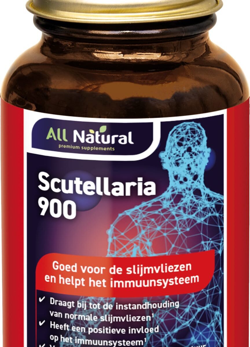 All Natural Scutellaria 900 Capsules - Vrijer ademen bij pollen kopen-vitamine online - Neus (en vrijer ademen) kopen - supplementen kopen-voedingssupplementen-beste voedingssupplementen-supplementen bestellen-zensitivity