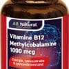 All Natural Vitamine B12 Methylcobalamine 1000mcg Kauwtabletten - Vitamine B12 kopen-vitamine online - Vitamine B kopen - supplementen kopen-voedingssupplementen-beste voedingssupplementen-supplementen bestellen-zensitivity