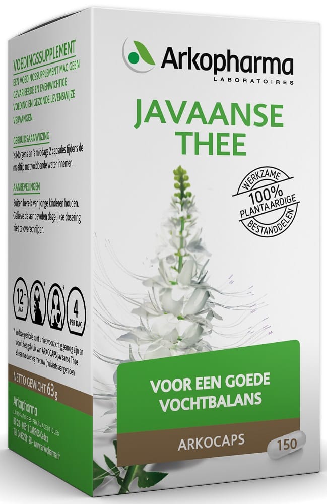 Arkocaps Javaanse Thee Capsules 150st -  kopen-vitamine online - Vochtbalans en nieren kopen - supplementen kopen-voedingssupplementen-beste voedingssupplementen-supplementen bestellen-zensitivity