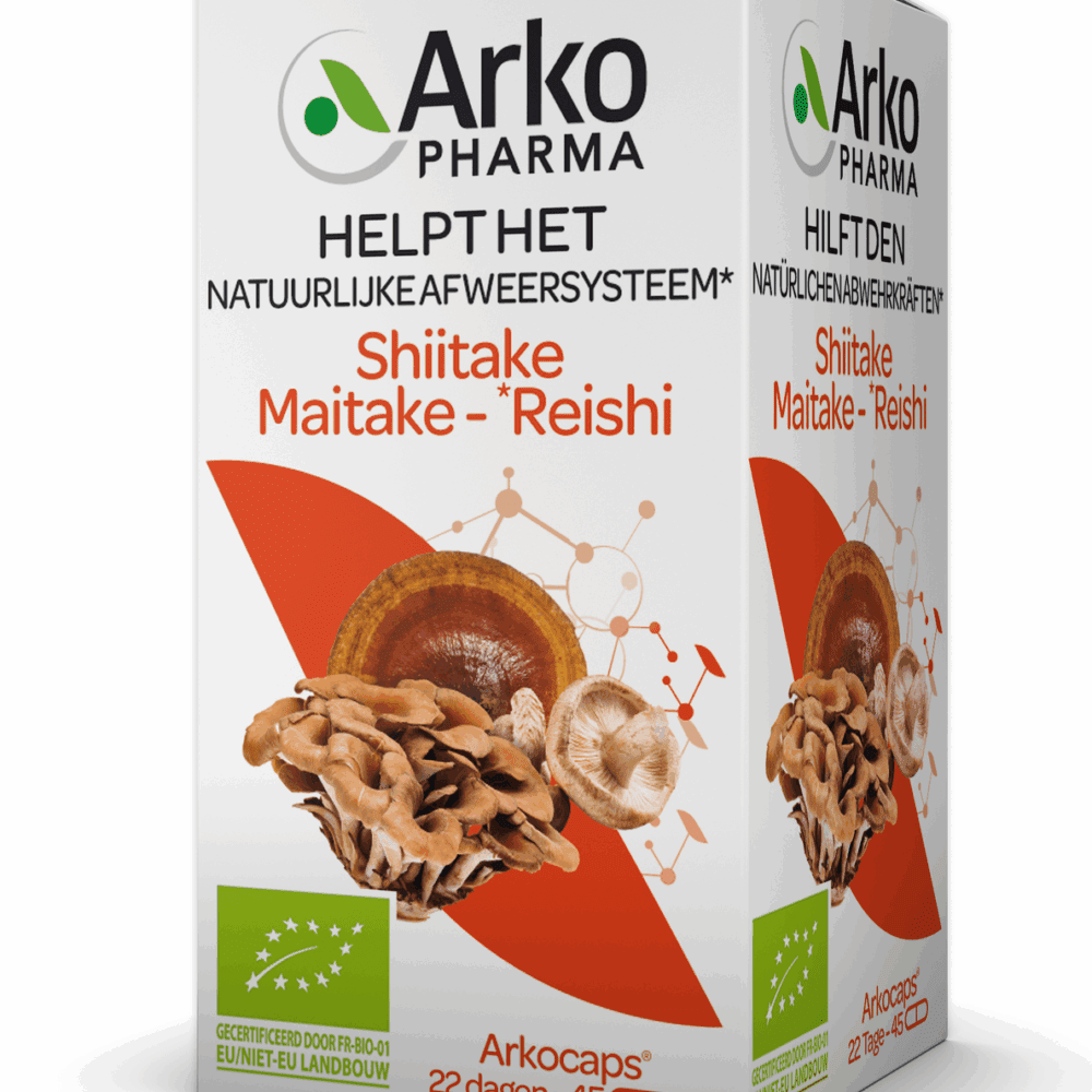 Arkocaps Shiitake Maitake Reishi Capsules - Weerstand complex kopen-vitamine online - Weerstand kopen - supplementen kopen-voedingssupplementen-beste voedingssupplementen-supplementen bestellen-zensitivity