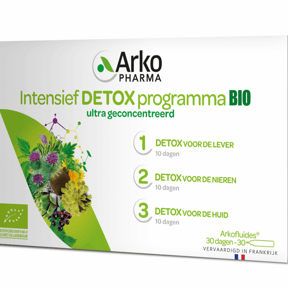 Arkopharma Intensief Detox Programma Bio Drinkampullen - Detox drink kopen-vitamine online - Detox kuur kopen - supplementen kopen-voedingssupplementen-beste voedingssupplementen-supplementen bestellen-zensitivity