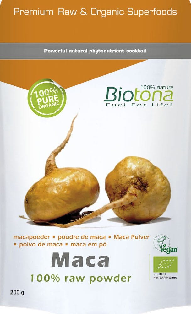 Biotona Maca Powder Raw - Maca kopen-vitamine online - Superfood kopen - supplementen kopen-voedingssupplementen-beste voedingssupplementen-supplementen bestellen-zensitivity