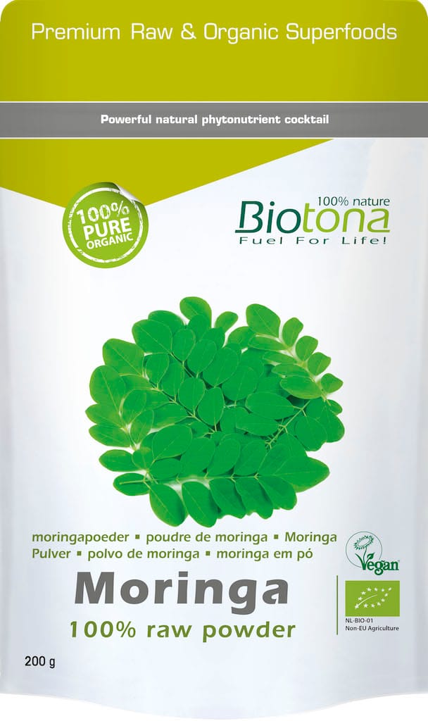 Biotona Moringa Powder Raw - 200GR | Zensitivity Biotona Moringa Powder Raw - Superfood complex kopen-vitamine online - Superfood kopen - supplementen kopen-voedingssupplementen-beste voedingssupplementen-supplementen bestellen-zensitivity
