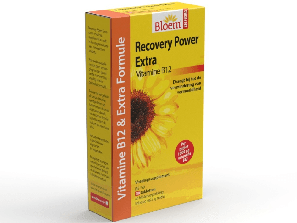 Bloem Recovery Power Extra B12 Tabletten -  kopen-vitamine online -  kopen - supplementen kopen-voedingssupplementen-beste voedingssupplementen-supplementen bestellen-zensitivity