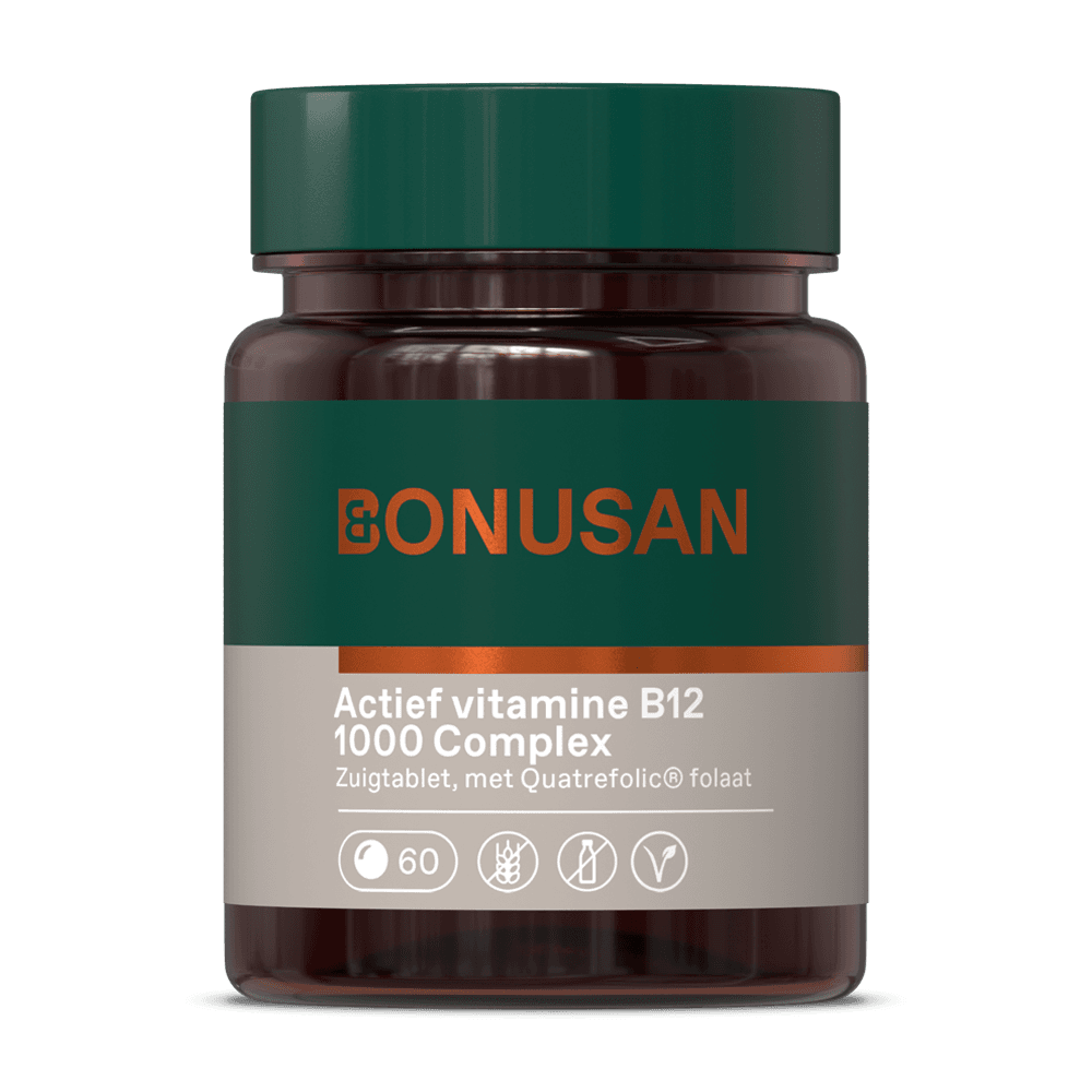 Bonusan Actief vitamine B12 1000 Complex Zuigtabletten - 60ZTB | Zensitivity Bonusan Actief vitamine B12 1000 Complex Zuigtabletten - Vitamine B12 kopen-vitamine online - Vitamine B kopen - supplementen kopen-voedingssupplementen-beste voedingssupplementen-supplementen bestellen-zensitivity