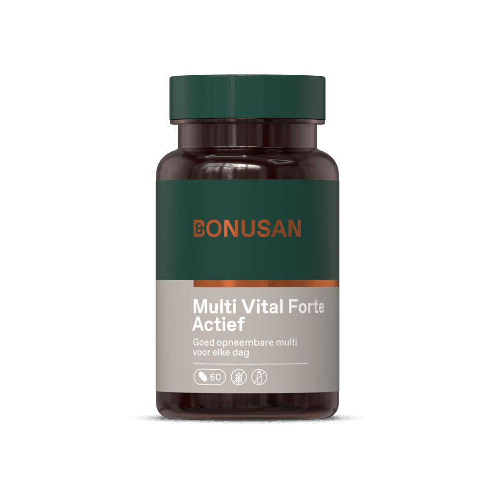 Bonusan Multi Vital Forte Actief Tabletten 60st -  kopen-vitamine online - Algemene multivitaminen kopen - supplementen kopen-voedingssupplementen-beste voedingssupplementen-supplementen bestellen-zensitivity