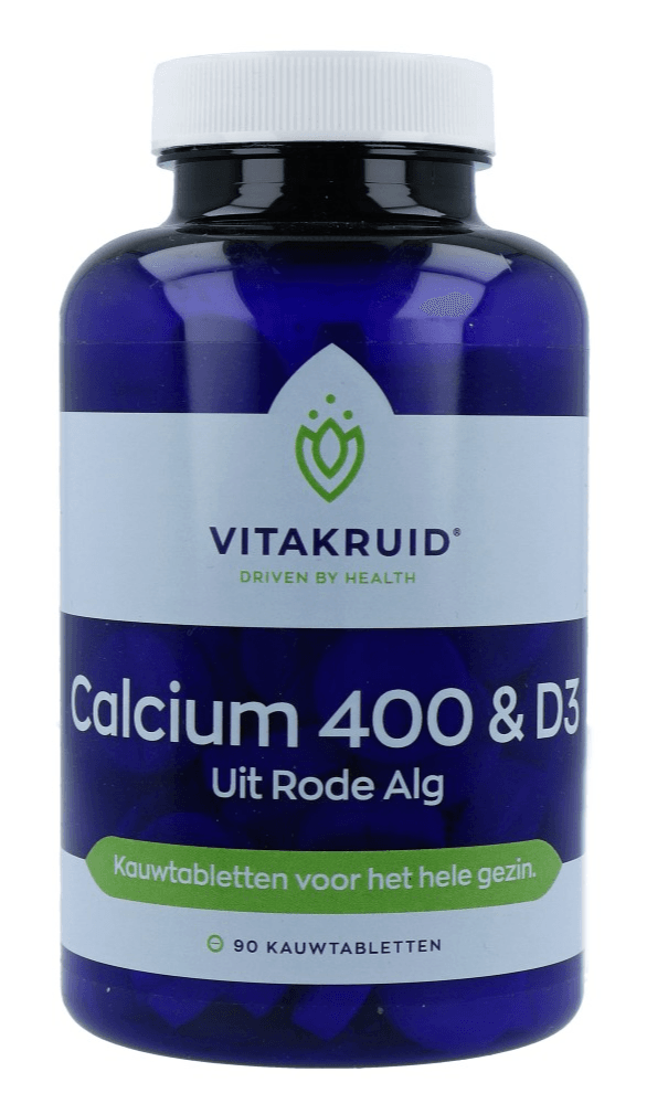 Calcium 400 & D3 uit duurzame Rode Alg Aquamin TG® - Vitamine D kind kopen-vitamine online - Supplementen baby en kind kopen - supplementen kopen-voedingssupplementen-beste voedingssupplementen-supplementen bestellen-zensitivity