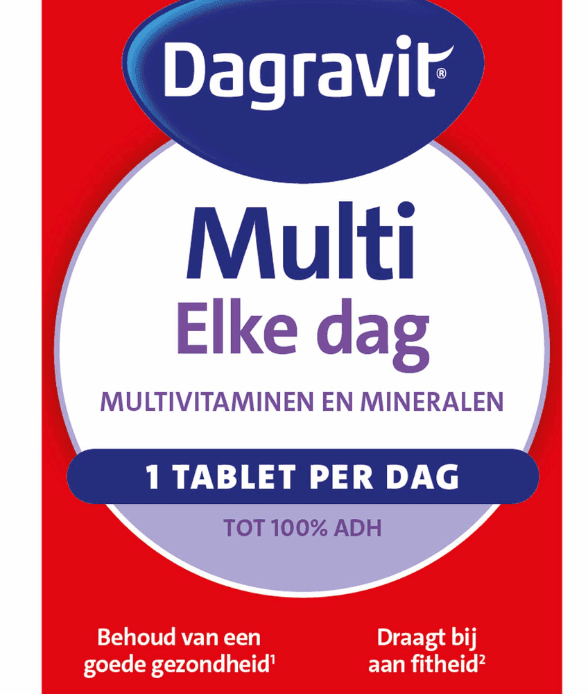 Dagravit Multi Elke Dag Tabletten -  kopen-vitamine online - Algemene multivitaminen kopen - supplementen kopen-voedingssupplementen-beste voedingssupplementen-supplementen bestellen-zensitivity