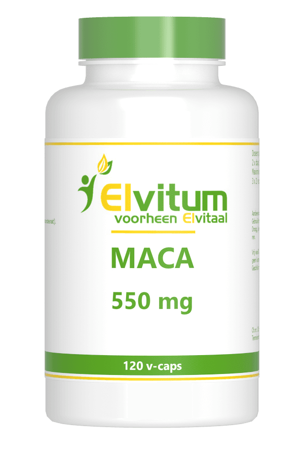 Elvitum Maca 500mg Vegicaps - Maca kopen-vitamine online - Superfood kopen - supplementen kopen-voedingssupplementen-beste voedingssupplementen-supplementen bestellen-zensitivity