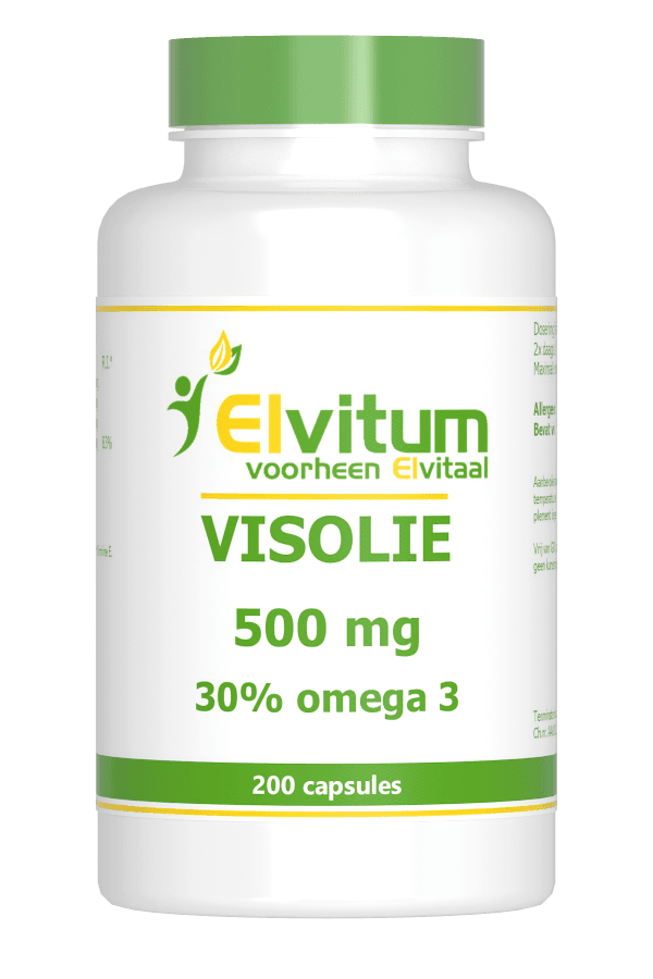 Elvitum Visolie 500mg Capsules - 200CP | Zensitivity Elvitum Visolie 500mg Capsules -  kopen-vitamine online - Omega vetzuren kopen - supplementen kopen-voedingssupplementen-beste voedingssupplementen-supplementen bestellen-zensitivity