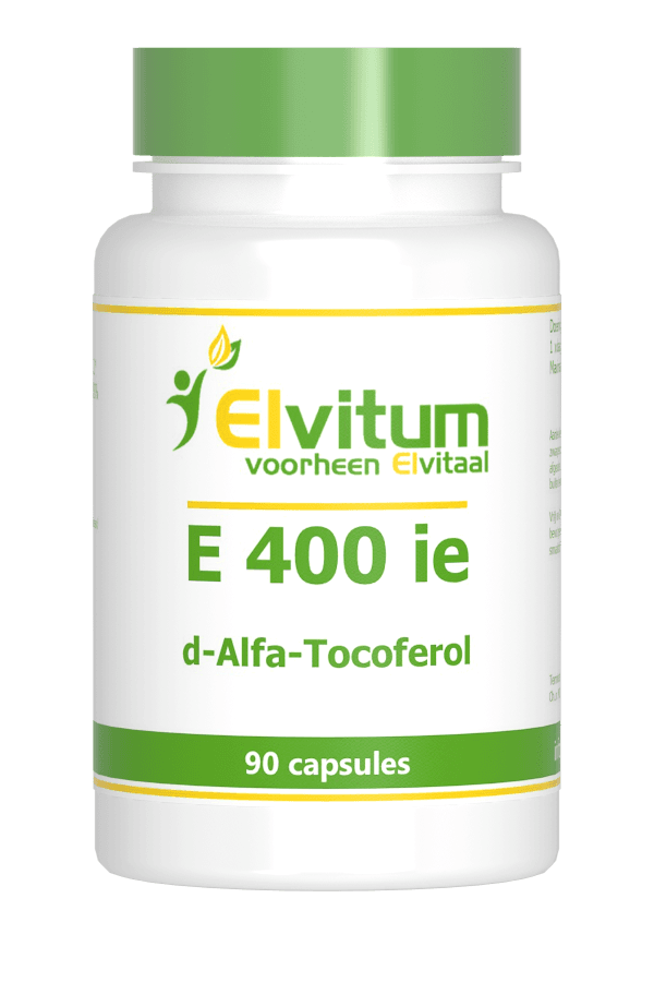 Elvitum Vitamine E 400 IE Capsules - 90CP | Zensitivity Elvitum Vitamine E 400 IE Capsules - Vitamine E capsules kopen-vitamine online - Vitamine E kopen - supplementen kopen-voedingssupplementen-beste voedingssupplementen-supplementen bestellen-zensitivity