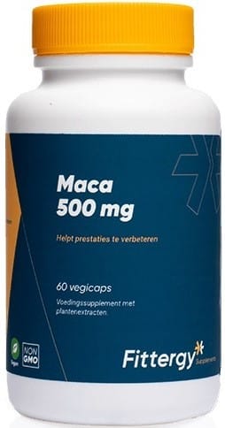 Fittergy Maca 500mg Capsules - Maca kopen-vitamine online - Superfood kopen - supplementen kopen-voedingssupplementen-beste voedingssupplementen-supplementen bestellen-zensitivity