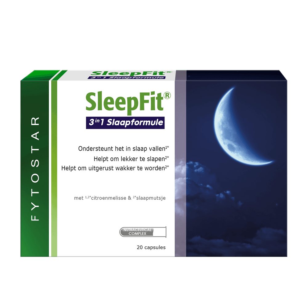 Fytostar SleepFit 3in1 Slaapformule Capsules - Goede nachtrust complex kopen-vitamine online - Goede nachtrust kopen - supplementen kopen-voedingssupplementen-beste voedingssupplementen-supplementen bestellen-zensitivity