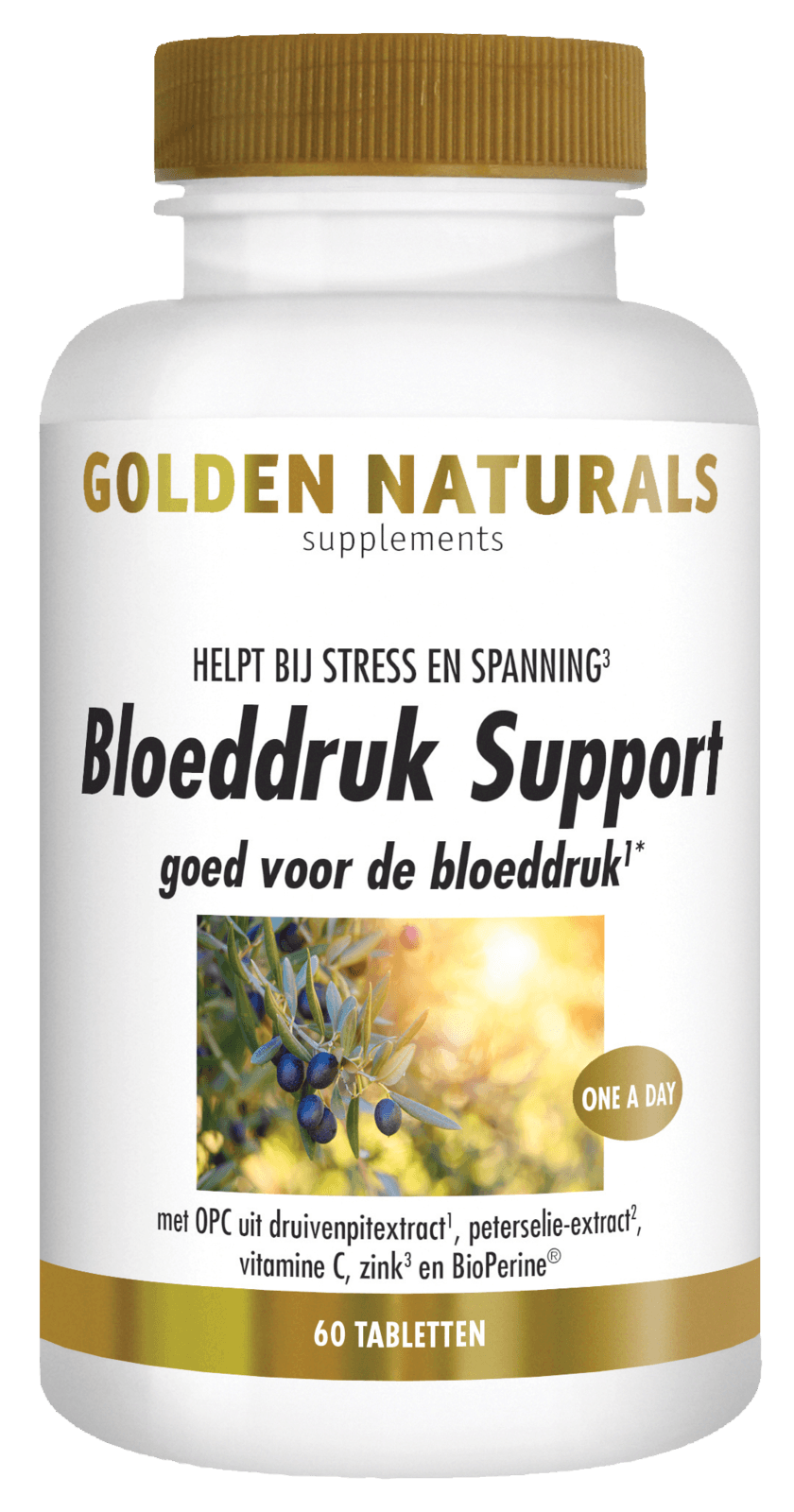 Golden Naturals Bloeddruk Support Tabletten - 60TB | Zensitivity Golden Naturals Bloeddruk Support Tabletten - Kalium tabletten kopen-vitamine online - Kalium kopen - supplementen kopen-voedingssupplementen-beste voedingssupplementen-supplementen bestellen-zensitivity