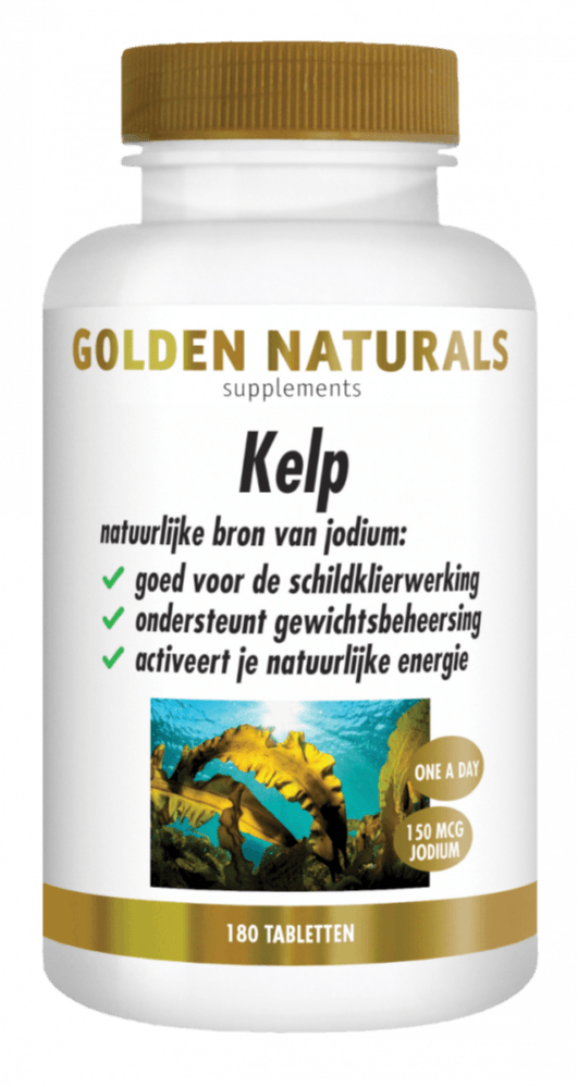 Golden Naturals Kelp Tabletten - 180TB | Zensitivity Golden Naturals Kelp Tabletten - Jodium tabletten kopen-vitamine online - Jodium kopen - supplementen kopen-voedingssupplementen-beste voedingssupplementen-supplementen bestellen-zensitivity