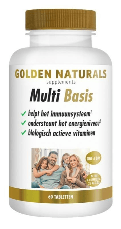Golden Naturals Multi Basis Tabletten -  kopen-vitamine online - Algemene multivitaminen kopen - supplementen kopen-voedingssupplementen-beste voedingssupplementen-supplementen bestellen-zensitivity