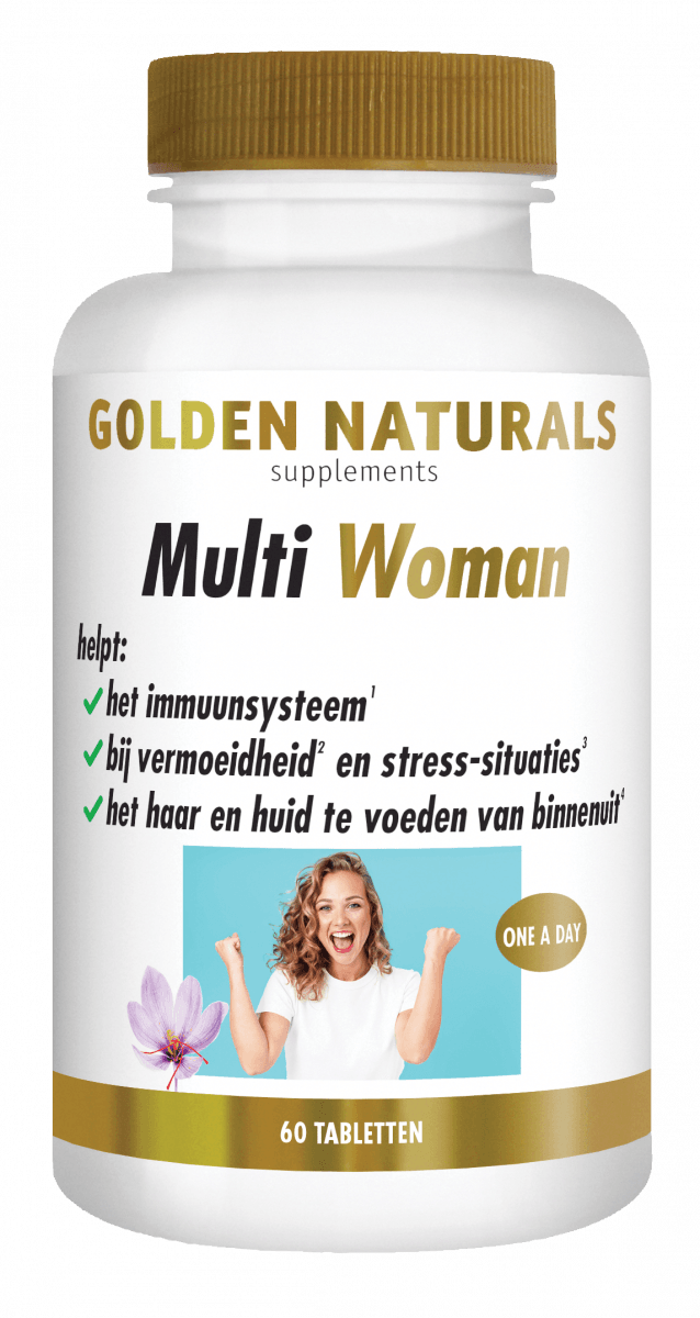 Golden Naturals Multi Woman Tabletten -  kopen-vitamine online - Multivitamine vrouw kopen - supplementen kopen-voedingssupplementen-beste voedingssupplementen-supplementen bestellen-zensitivity