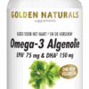 Golden Naturals Omega-3 Algenolie Capsules - 60CP | Zensitivity Golden Naturals Omega-3 Algenolie Capsules -  kopen-vitamine online - Omega vetzuren kopen - supplementen kopen-voedingssupplementen-beste voedingssupplementen-supplementen bestellen-zensitivity