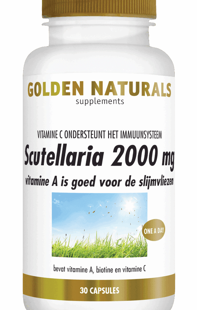 Golden Naturals Scutellaria 2000 mg Capsules - Weerstand complex kopen-vitamine online - Weerstand kopen - supplementen kopen-voedingssupplementen-beste voedingssupplementen-supplementen bestellen-zensitivity