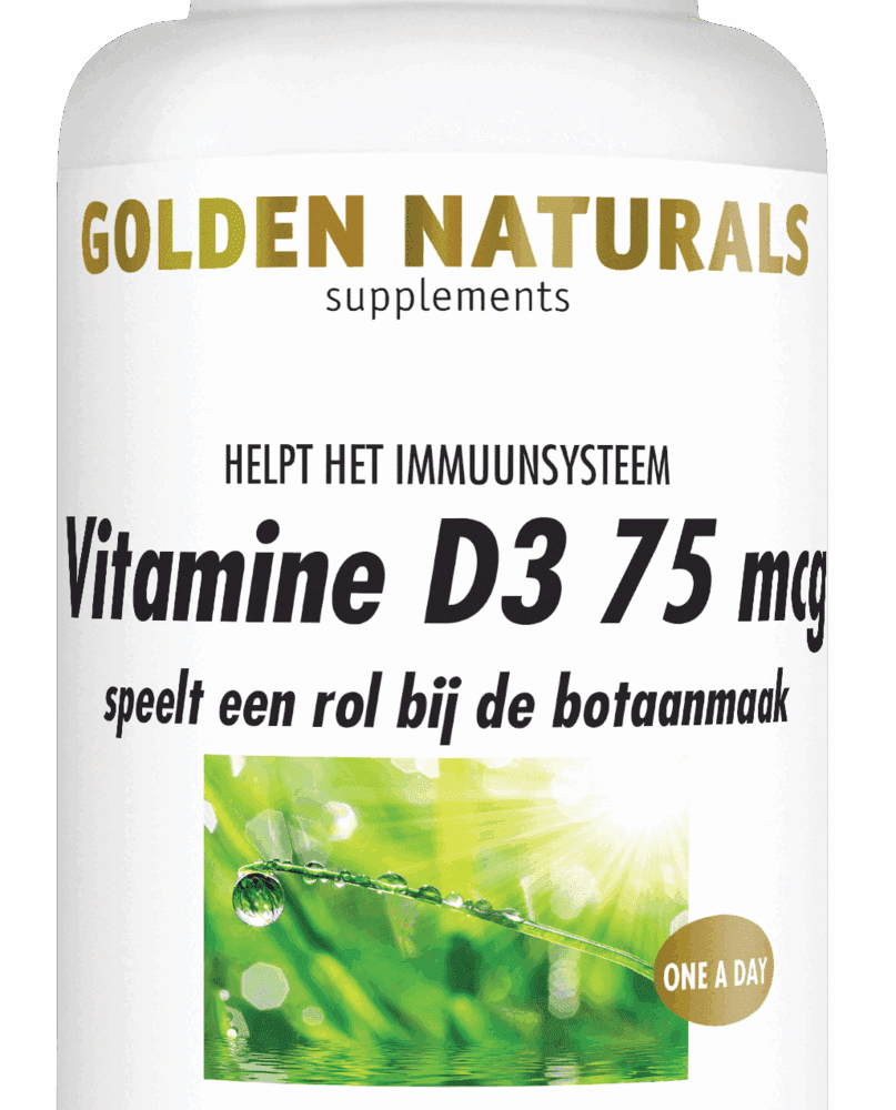 Golden Naturals Vitamine D3 75mcg Capsules -  kopen-vitamine online - Vitamine D kopen - supplementen kopen-voedingssupplementen-beste voedingssupplementen-supplementen bestellen-zensitivity