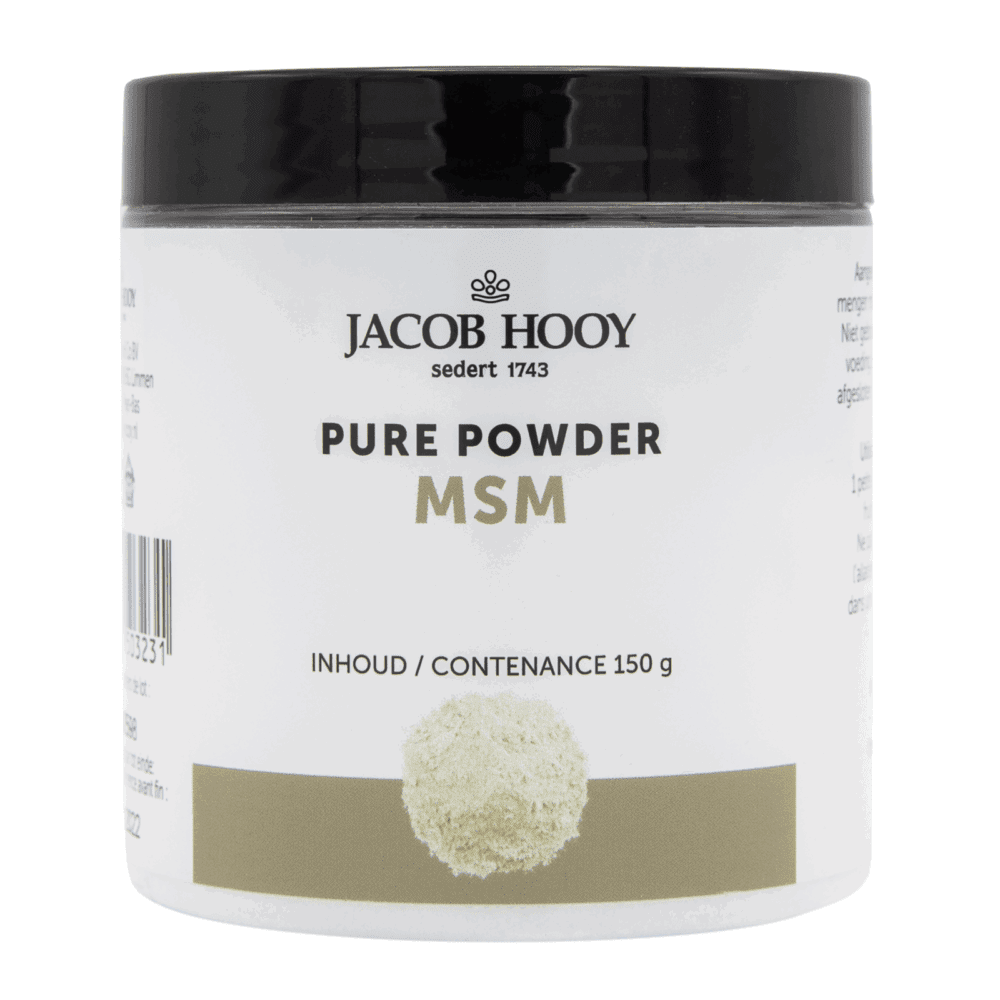 Jacob Hooy Pure Powder MSM Poeder - MSM kopen-vitamine online - Glucosamine-Chondroitine-MSM kopen - supplementen kopen-voedingssupplementen-beste voedingssupplementen-supplementen bestellen-zensitivity