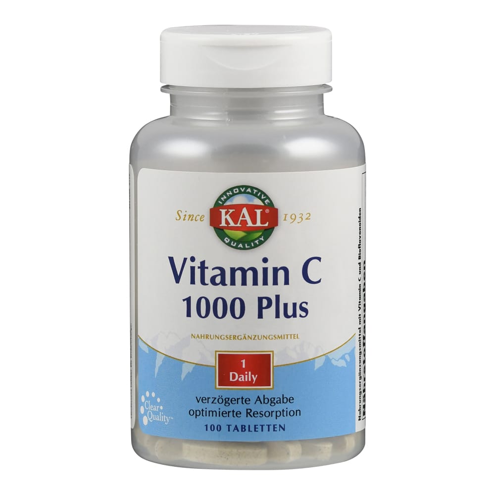 Kal Vitamine C1000 Plus Tabletten -  kopen-vitamine online - Vitamine C kopen - supplementen kopen-voedingssupplementen-beste voedingssupplementen-supplementen bestellen-zensitivity