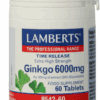 Lamberts Ginkgo 6000mg Time Release Tabletten - Ginkgo biloba kopen-vitamine online - Populaire supplementen kopen - supplementen kopen-voedingssupplementen-beste voedingssupplementen-supplementen bestellen-zensitivity