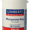 Lamberts Mangaan 4mg Tabletten -  kopen-vitamine online - Mangaan kopen - supplementen kopen-voedingssupplementen-beste voedingssupplementen-supplementen bestellen-zensitivity