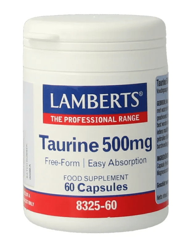 Lamberts Taurine 500mg Capsules -  kopen-vitamine online - Aminozuren kopen - supplementen kopen-voedingssupplementen-beste voedingssupplementen-supplementen bestellen-zensitivity