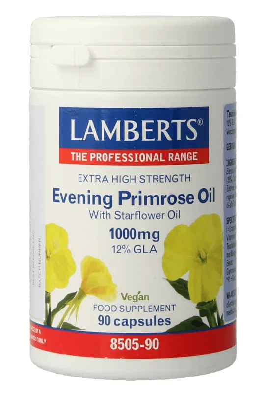 Lamberts Teunisbloem Met Borageolie 1000mg Capsules -  kopen-vitamine online - Omega vetzuren kopen - supplementen kopen-voedingssupplementen-beste voedingssupplementen-supplementen bestellen-zensitivity