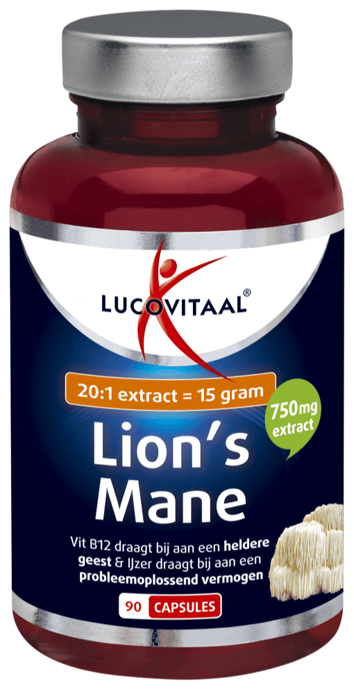 Lucovitaal Lion´s Mane Capsules -  kopen-vitamine online - Vegan supplementen kopen - supplementen kopen-voedingssupplementen-beste voedingssupplementen-supplementen bestellen-zensitivity