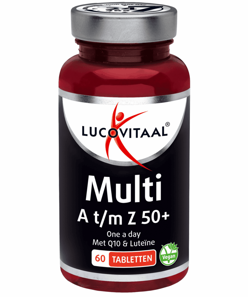 Lucovitaal Multi A t/m Z 50+ Tabletten -  kopen-vitamine online - Multivitamine 50plus kopen - supplementen kopen-voedingssupplementen-beste voedingssupplementen-supplementen bestellen-zensitivity