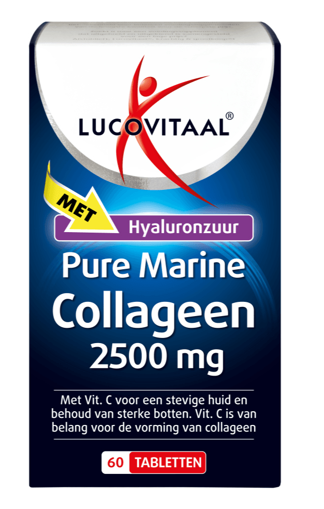 Lucovitaal Pure Marine Collageen 2500 mg - 60TB | Zensitivity Lucovitaal Pure Marine Collageen 2500 mg - Collageen kopen-vitamine online - Populaire supplementen kopen - supplementen kopen-voedingssupplementen-beste voedingssupplementen-supplementen bestellen-zensitivity