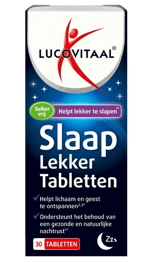 Lucovitaal Slaap Lekker Tabletten - Goede nachtrust complex kopen-vitamine online - Goede nachtrust kopen - supplementen kopen-voedingssupplementen-beste voedingssupplementen-supplementen bestellen-zensitivity