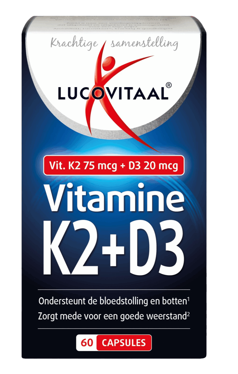 Lucovitaal Vitamine K2 + D3 Capsules -  kopen-vitamine online - Vitamine D kopen - supplementen kopen-voedingssupplementen-beste voedingssupplementen-supplementen bestellen-zensitivity