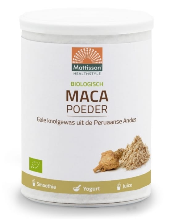 Mattisson HealthStyle Biologische Maca Poeder - Maca kopen-vitamine online - Superfood kopen - supplementen kopen-voedingssupplementen-beste voedingssupplementen-supplementen bestellen-zensitivity