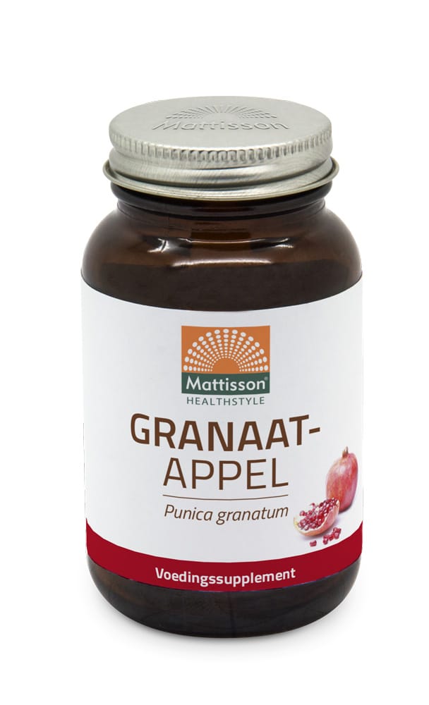 Mattisson HealthStyle Granaatappel Tabletten - Superfood complex kopen-vitamine online - Superfood kopen - supplementen kopen-voedingssupplementen-beste voedingssupplementen-supplementen bestellen-zensitivity