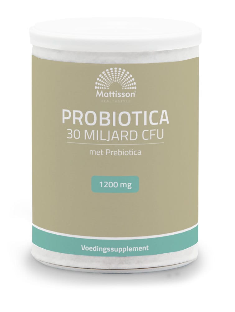 Mattisson HealthStyle Probiotica 30 Miljard CFU 1200mg Poeder -  kopen-vitamine online - Probiotica kopen - supplementen kopen-voedingssupplementen-beste voedingssupplementen-supplementen bestellen-zensitivity