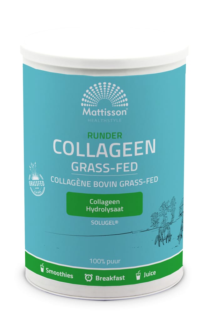 Mattisson HealthStyle Runder Collageen Grass-Fed Solugel - 300GR | Zensitivity Mattisson HealthStyle Runder Collageen Grass-Fed Solugel - Collageen kopen-vitamine online - Populaire supplementen kopen - supplementen kopen-voedingssupplementen-beste voedingssupplementen-supplementen bestellen-zensitivity